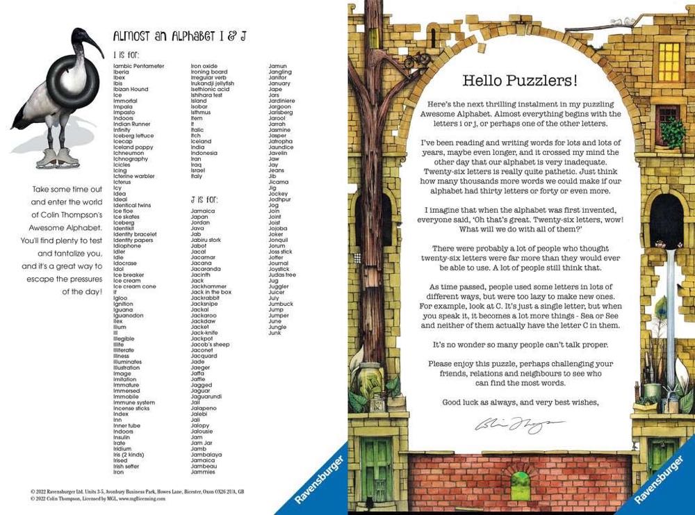 Awesome Alphabet I &J (Awesome Alphabet No. 7)* - Ravensburger puzzle collectible [Barcode 4005556169764] - Main Image 4