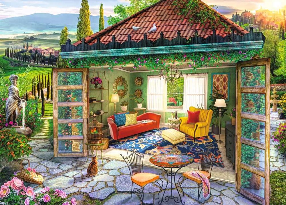 Tuscan Oasis - Ravensburger puzzle collectible [Barcode 4005556169474] - Main Image 2