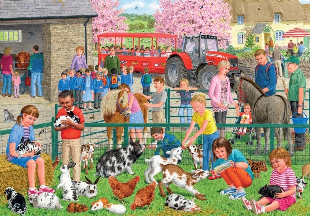 A Day At The Farm🐦 🟦 - Falcon de luxe puzzle collectible [Barcode 8710126110898] - Main Image 2