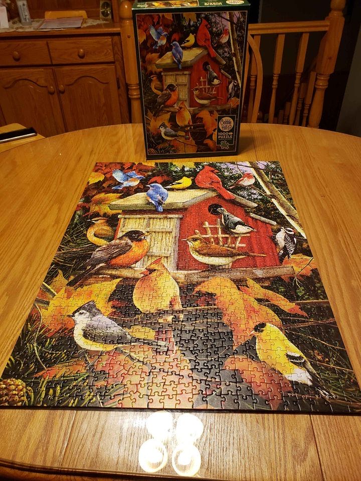 Fall Birds - Cobble Hill puzzle collectible [Barcode 625012801003] - Main Image 2