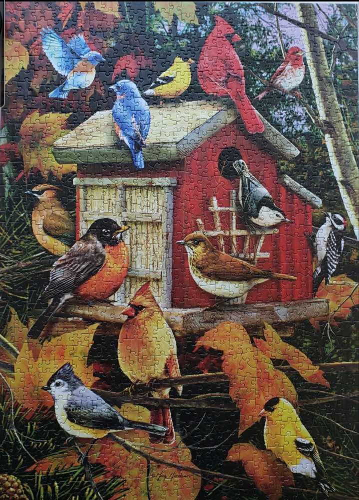 Fall Birds - Cobble Hill puzzle collectible [Barcode 625012801003] - Main Image 3
