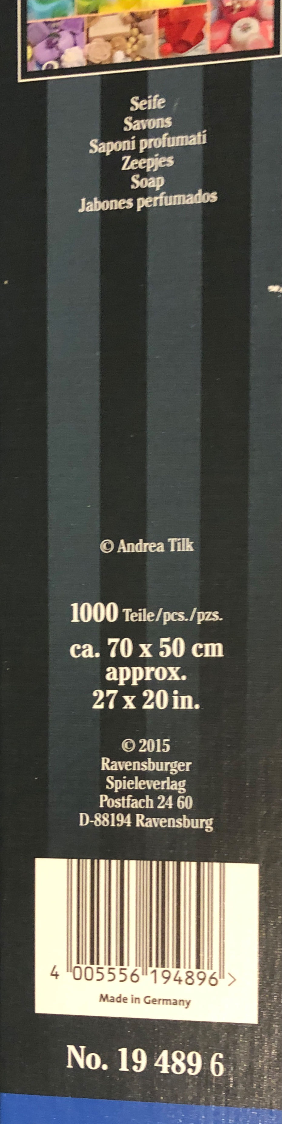 Soap  - Ravensburger puzzle collectible [Barcode 4005556194896] - Main Image 2