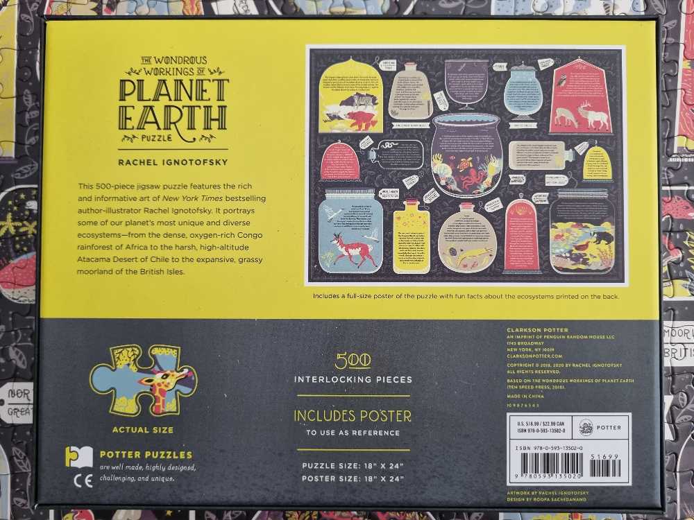 The Wondrous Workings Of Planet Earth - Ecosystems Of The World - Potter Puzzles puzzle collectible [Barcode 9780593135020] - Main Image 4
