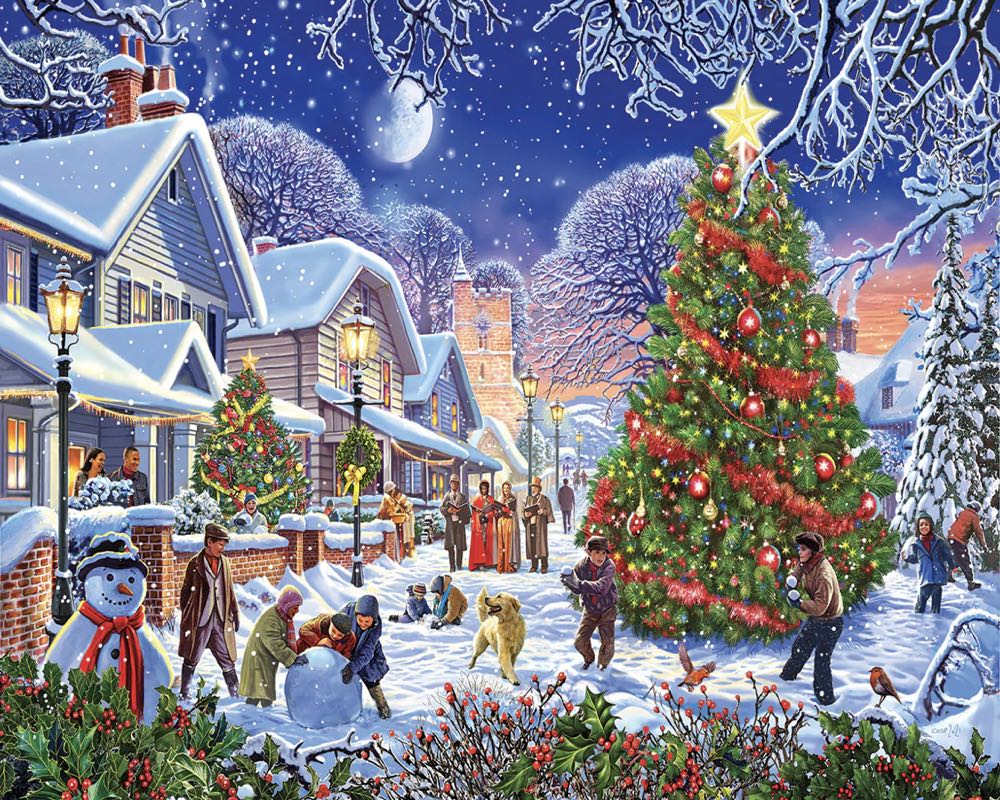 Village Tree 🆕 - White Mountain puzzle collectible [Barcode 724819264780] - Main Image 2