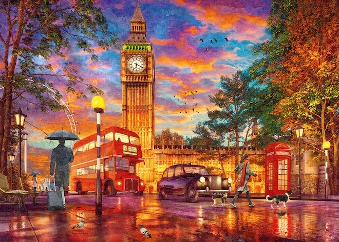 Sunset At Parliament Square - Ravensburger puzzle collectible [Barcode 4005556171415] - Main Image 2