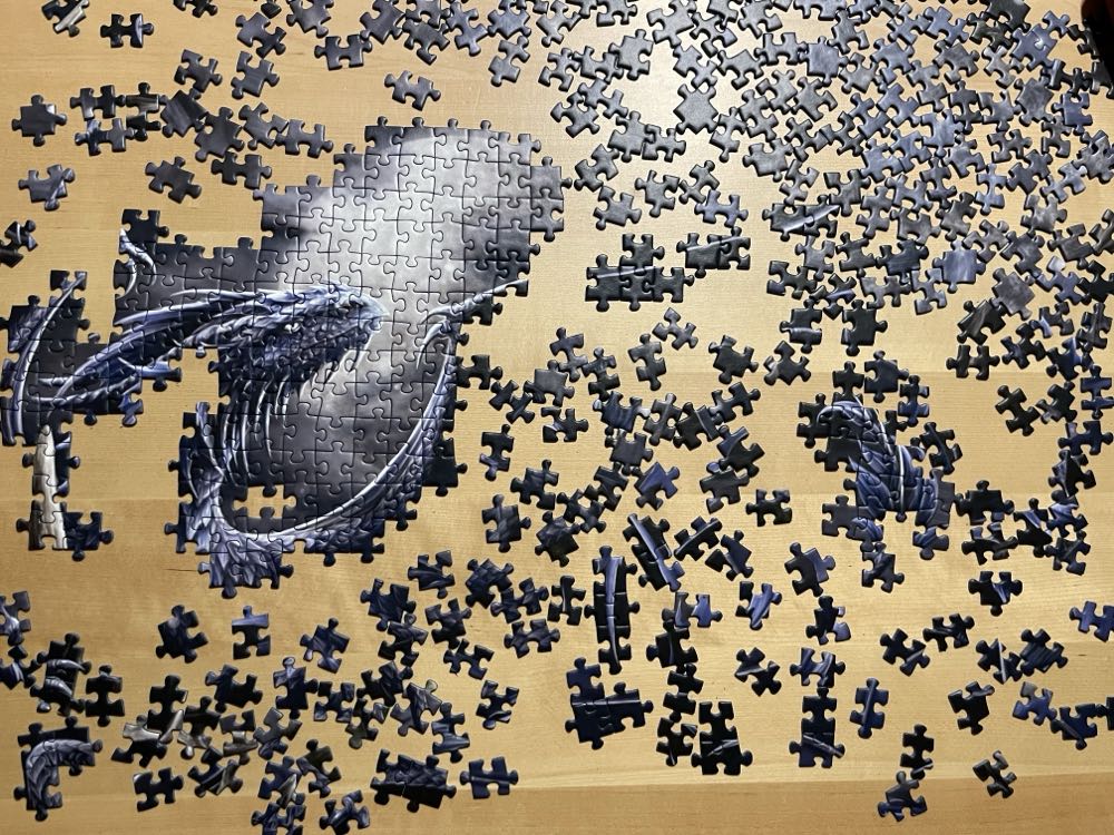 The Black Blue Dragon - Ravensberger Puzzle puzzle collectible [Barcode 4005556171057] - Main Image 2
