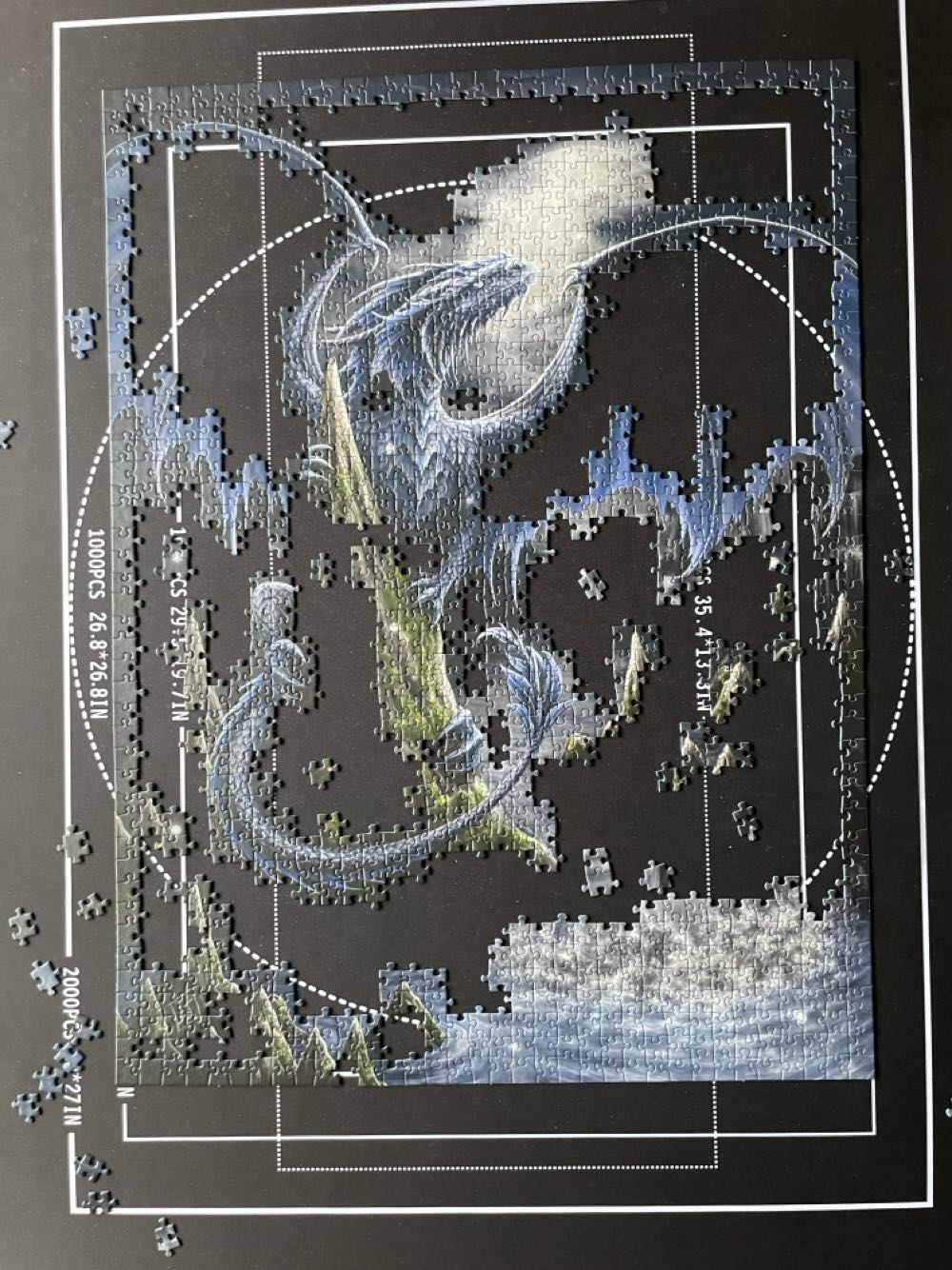 The Black Blue Dragon - Ravensberger Puzzle puzzle collectible [Barcode 4005556171057] - Main Image 3
