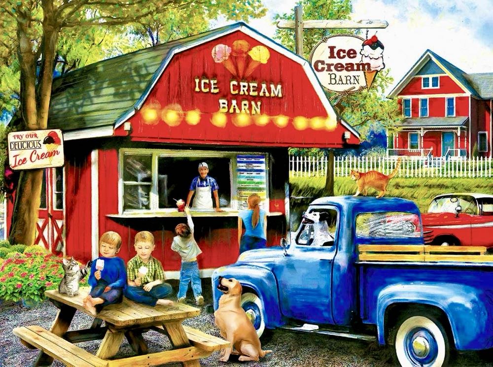 Ice Cream Barn - SunsOut puzzle collectible [Barcode 796780288584] - Main Image 2