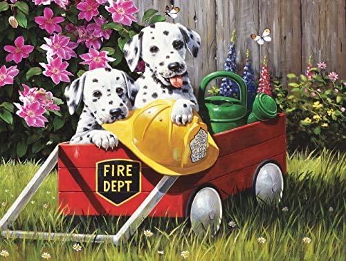 Fire Waggin’ - SunsOut puzzle collectible [Barcode 796780138247] - Main Image 1