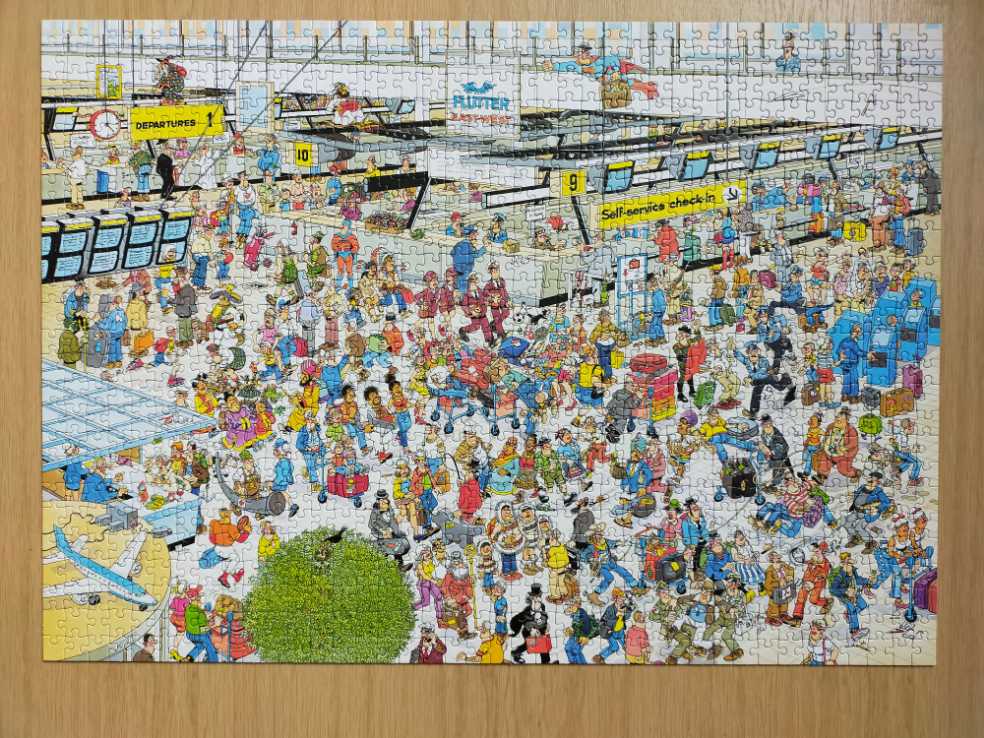 Jan Van Haasteren. Vertrekhal. - Jumbo puzzle collectible - Main Image 2