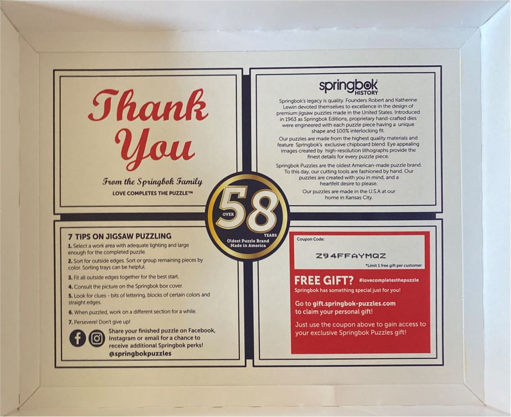 Home Sweet Home - Springbok 🇺🇸 puzzle collectible [Barcode 091683016327] - Main Image 4