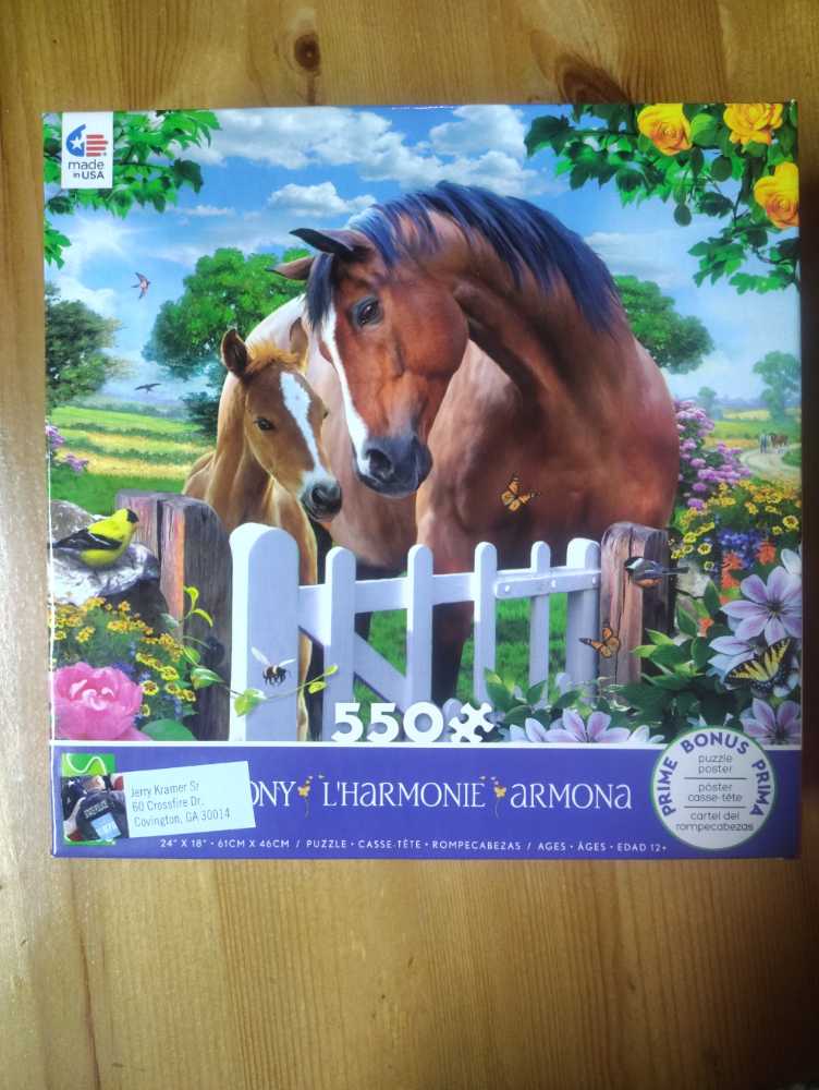 At The Garden’s Gate /Jerry Kramer  - Ceaco puzzle collectible [Barcode 021081232029] - Main Image 4