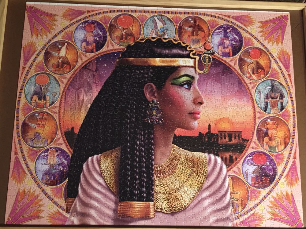 Legends of The Nile CLEOPATRA-sold - White Mountain Puzzles puzzle collectible [Barcode 724819249299] - Main Image 2