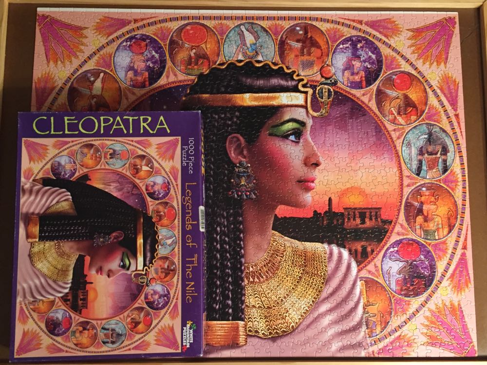 Legends of The Nile CLEOPATRA-sold - White Mountain Puzzles puzzle collectible [Barcode 724819249299] - Main Image 3