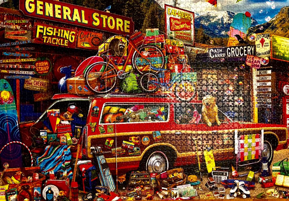 Family vacation - Buffalo Aimee Stewart puzzle collectible [Barcode 079346117536] - Main Image 2