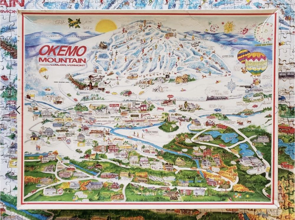 Okemo Mountain Ludlow, Vermont - White Mountain Puzzles puzzle collectible - Main Image 3