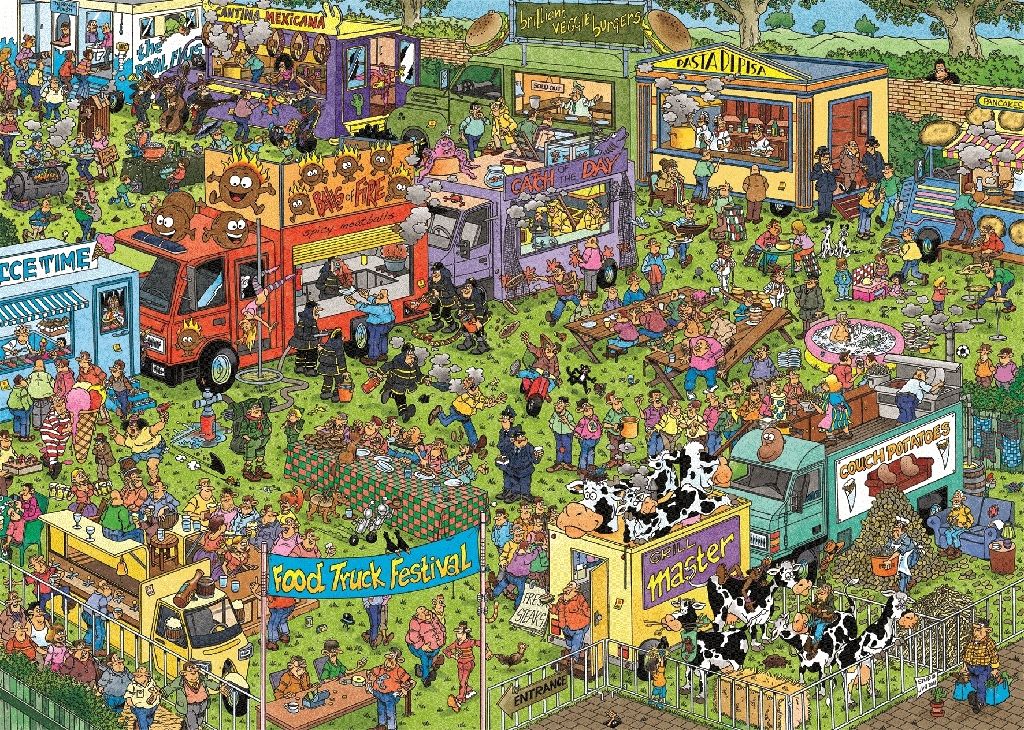 Milton Bradley Big Ben Luxe Autumn Wolves Piece Jigsaw Pc