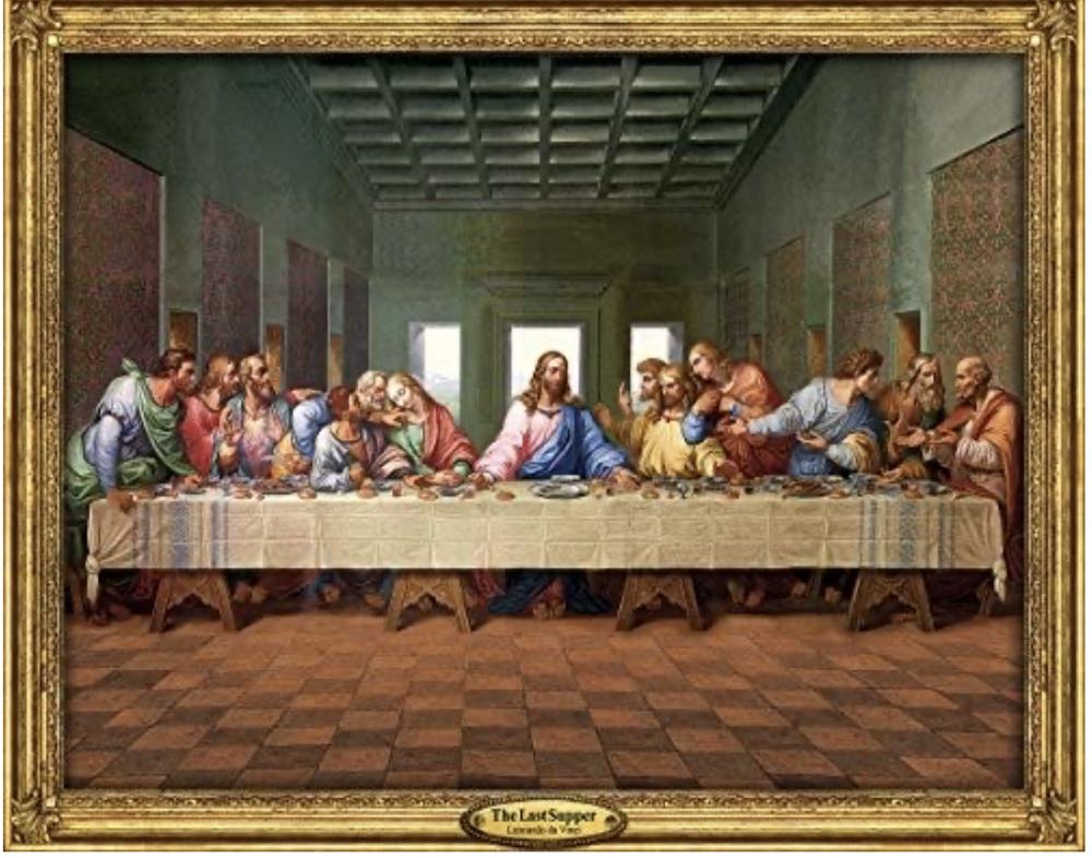 The Last Supper - White Mountain puzzle collectible [Barcode 724819247547] - Main Image 2