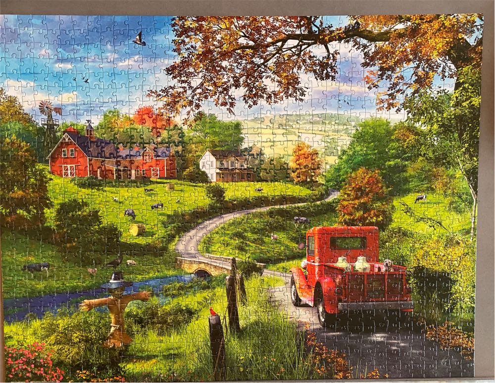 Country Drive - EuroGraphics puzzle collectible [Barcode 628136809689] - Main Image 2