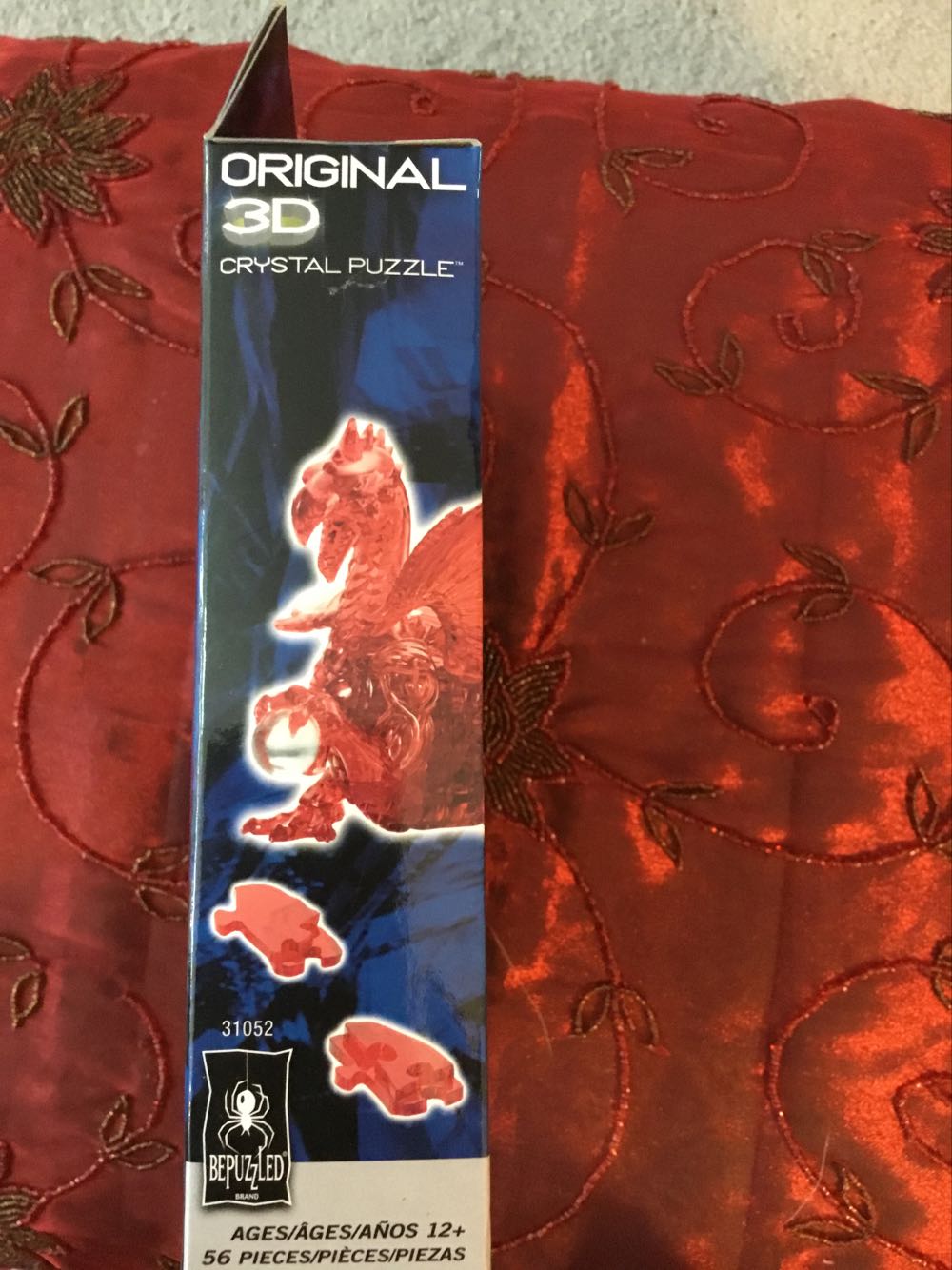 3d Crystal Puzzle Red Dragon - Bepuzzled puzzle collectible [Barcode 023332310524] - Main Image 3