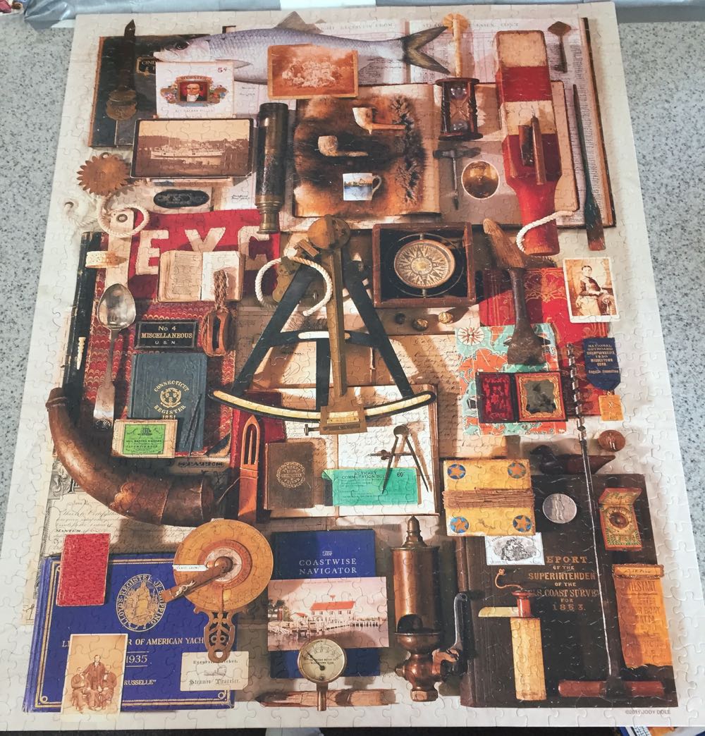 ZZ - Nautical Treasures (SUPER UNICORN TRAVELER) - White Mountain puzzle collectible [Barcode 724819253760] - Main Image 2