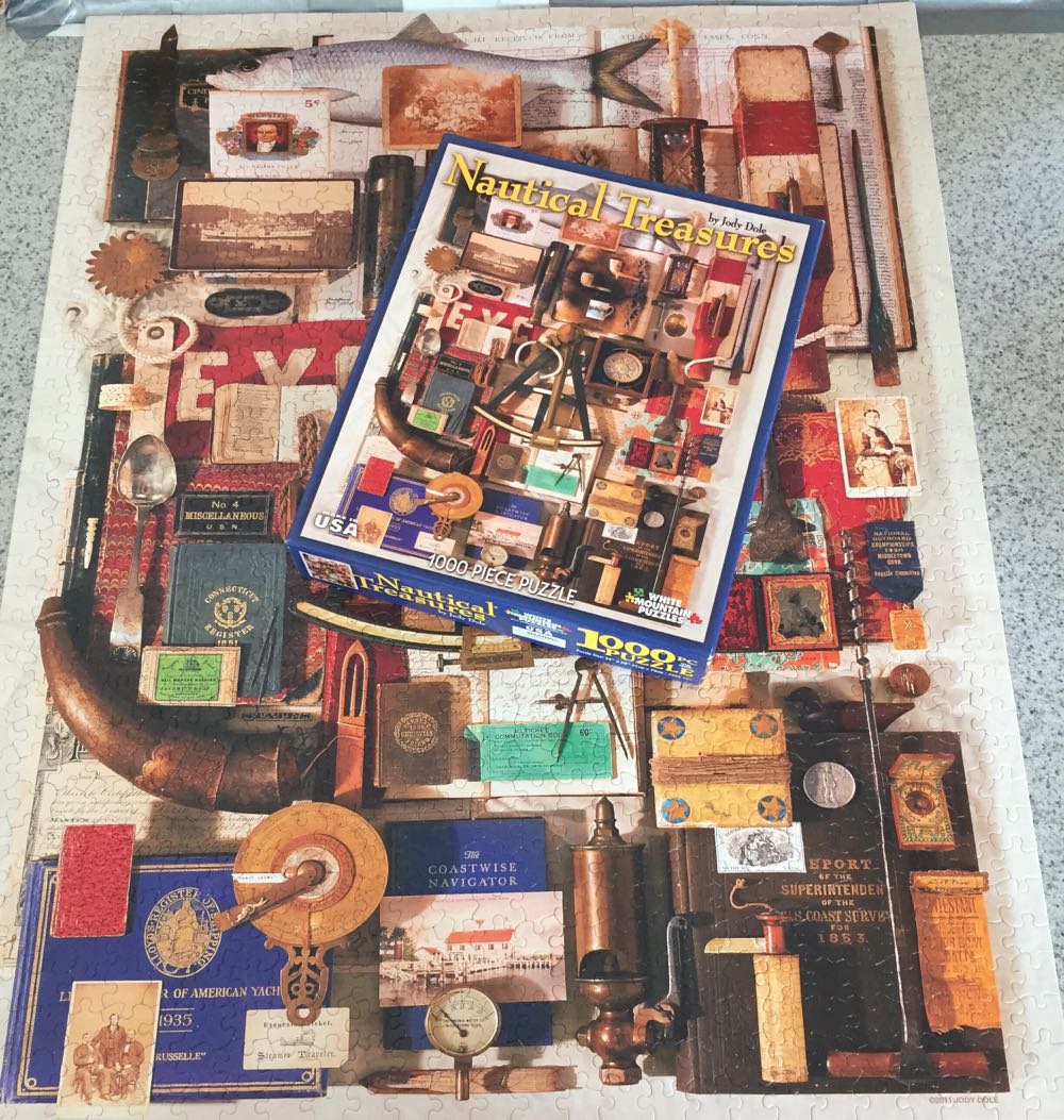 ZZ - Nautical Treasures (SUPER UNICORN TRAVELER) - White Mountain puzzle collectible [Barcode 724819253760] - Main Image 3