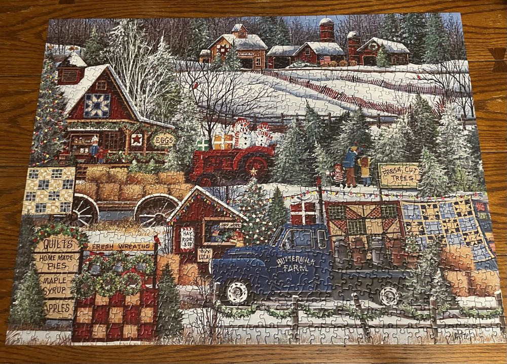 Buttermilk Farm Winter - Bits And Pieces🇺🇸 puzzle collectible [Barcode 192949066510] - Main Image 2