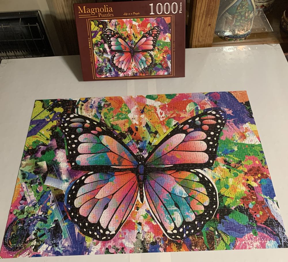 Colorful Butterfly (📫Ella V. € 7,00) - Magnolia puzzle collectible [Barcode 8699375066302] - Main Image 2