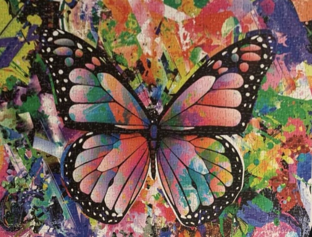 Colorful Butterfly (📫Ella V. € 7,00) - Magnolia puzzle collectible [Barcode 8699375066302] - Main Image 3