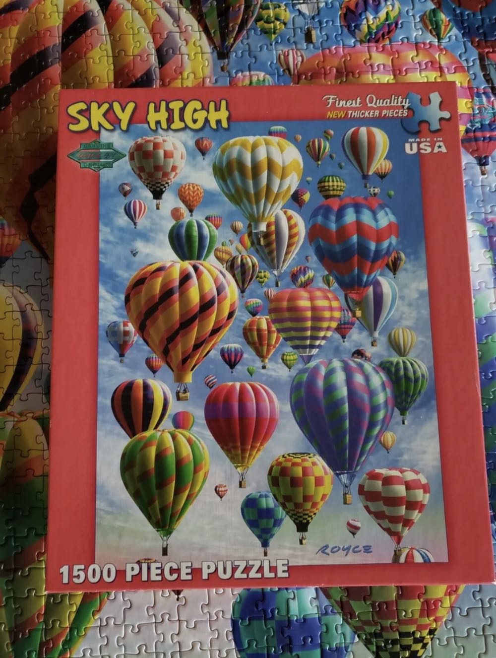 Sky High - White Mountain Puzzles puzzle collectible [Barcode 724819254354] - Main Image 4