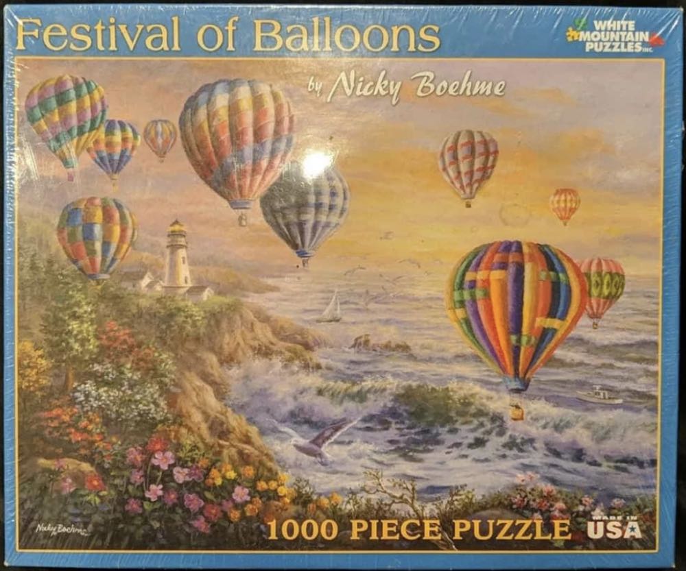Festival Of Balloons DONATED - White Mountain Puzzles puzzle collectible [Barcode 724819254262] - Main Image 2