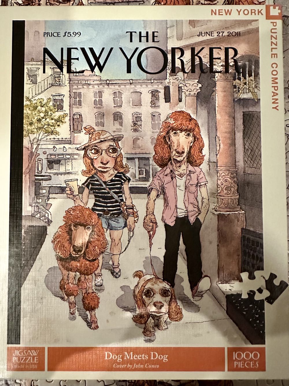 Dog Meets Dog - New York Puzzle Company puzzle collectible [Barcode 819844019365] - Main Image 2