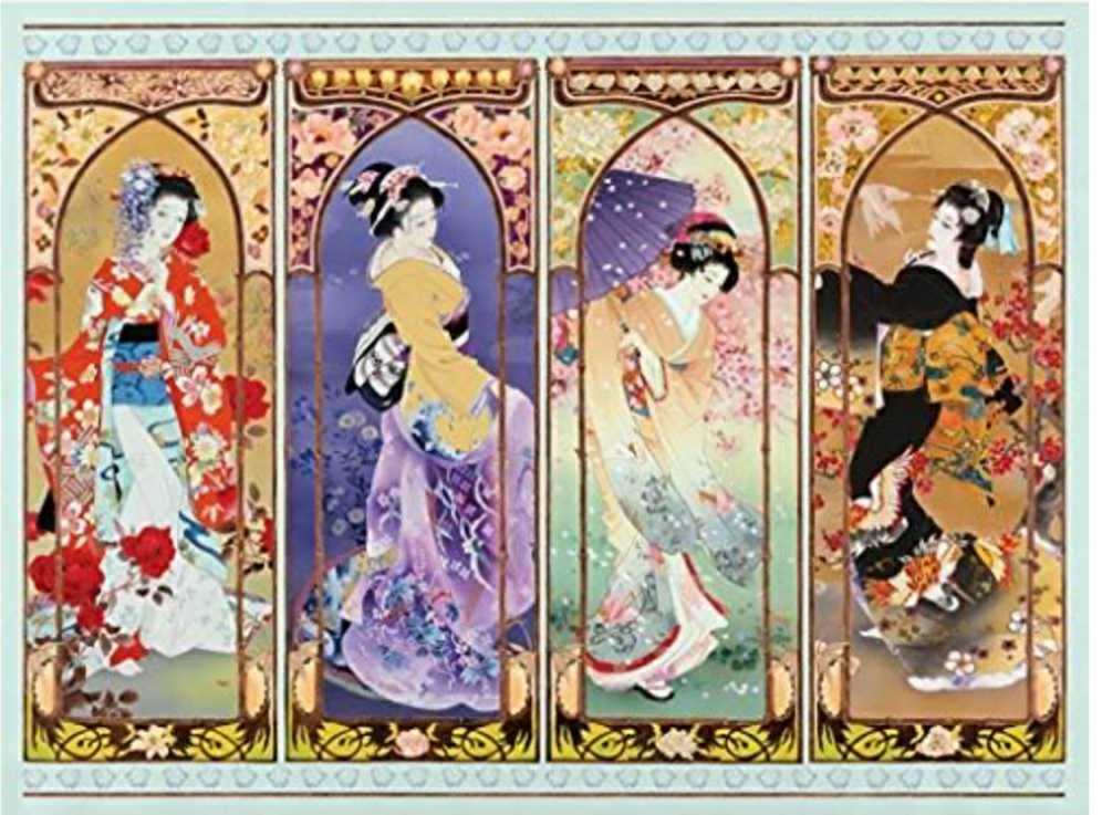 Oriental Gate Quilt - Bits & Pieces puzzle collectible [Barcode 192949013323] - Main Image 2