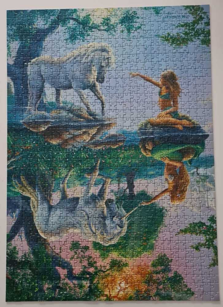 Magische Ontmoeting. /Meisje Met Paard Spiegelbeeld  - Ravensburger puzzle collectible - Main Image 2