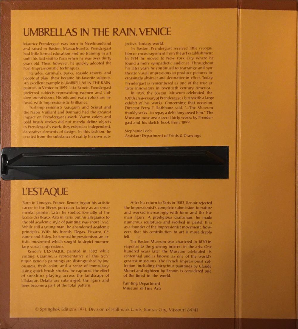 Umbrellas in the rain, Venice & L’Estaque, 1882 - Springbok puzzle collectible - Main Image 3