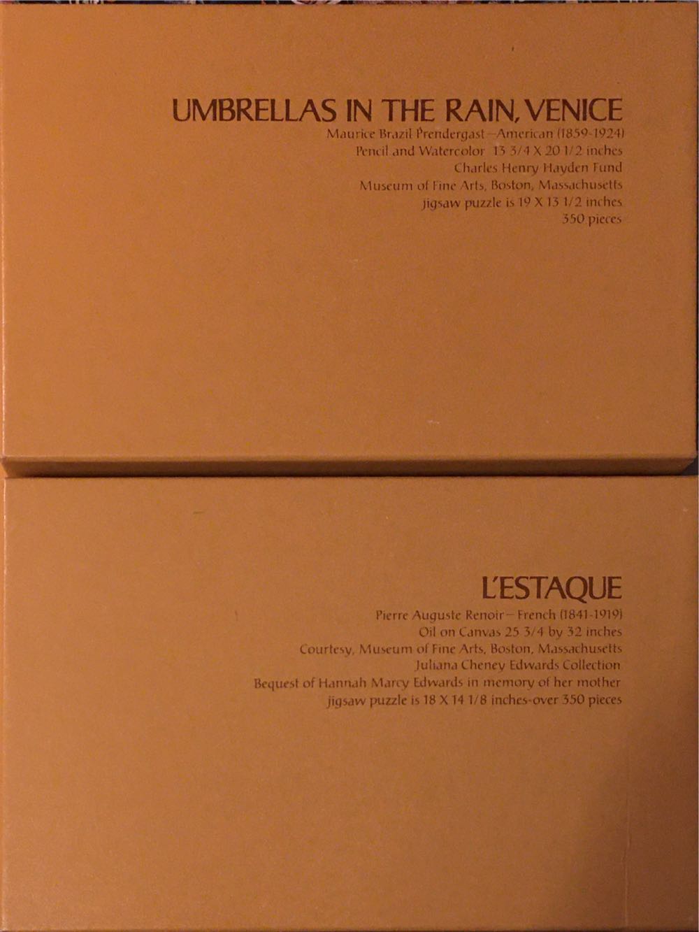 Umbrellas in the rain, Venice & L’Estaque, 1882 - Springbok puzzle collectible - Main Image 4