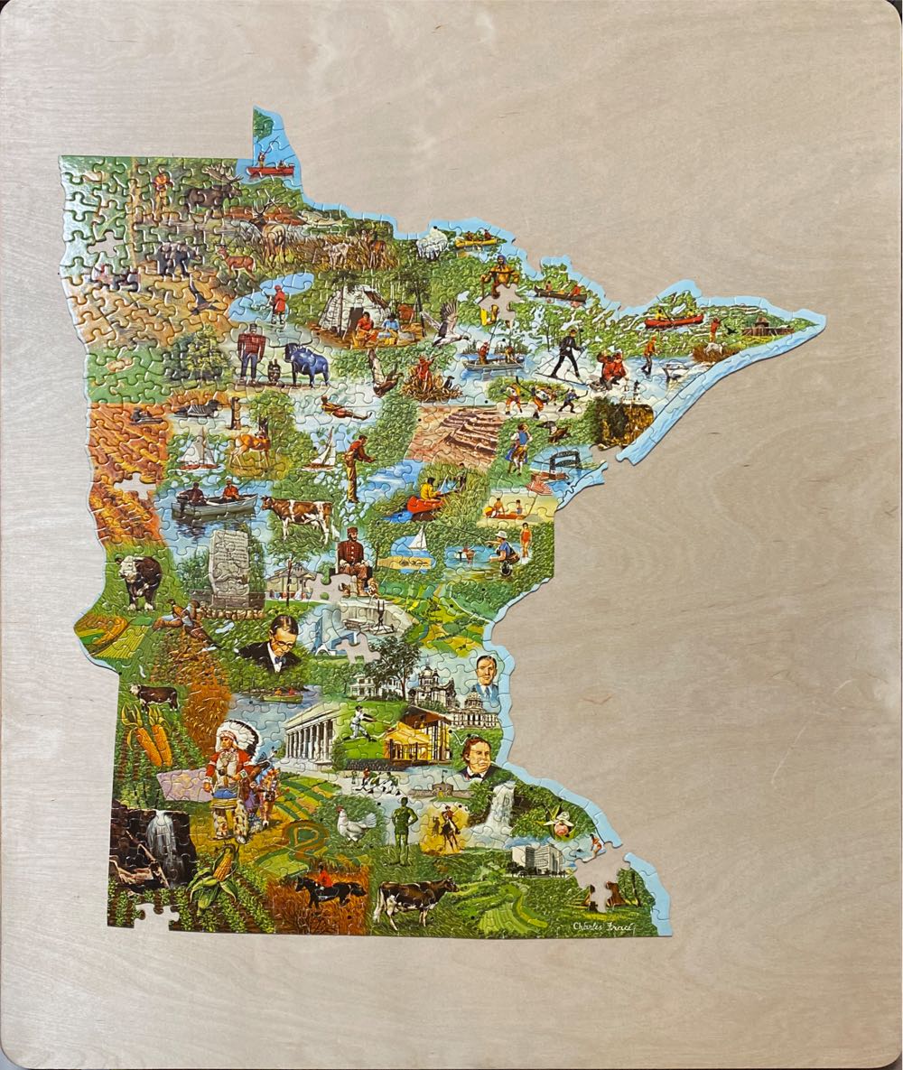 Minnesota - State Map - Springbok puzzle collectible - Main Image 4