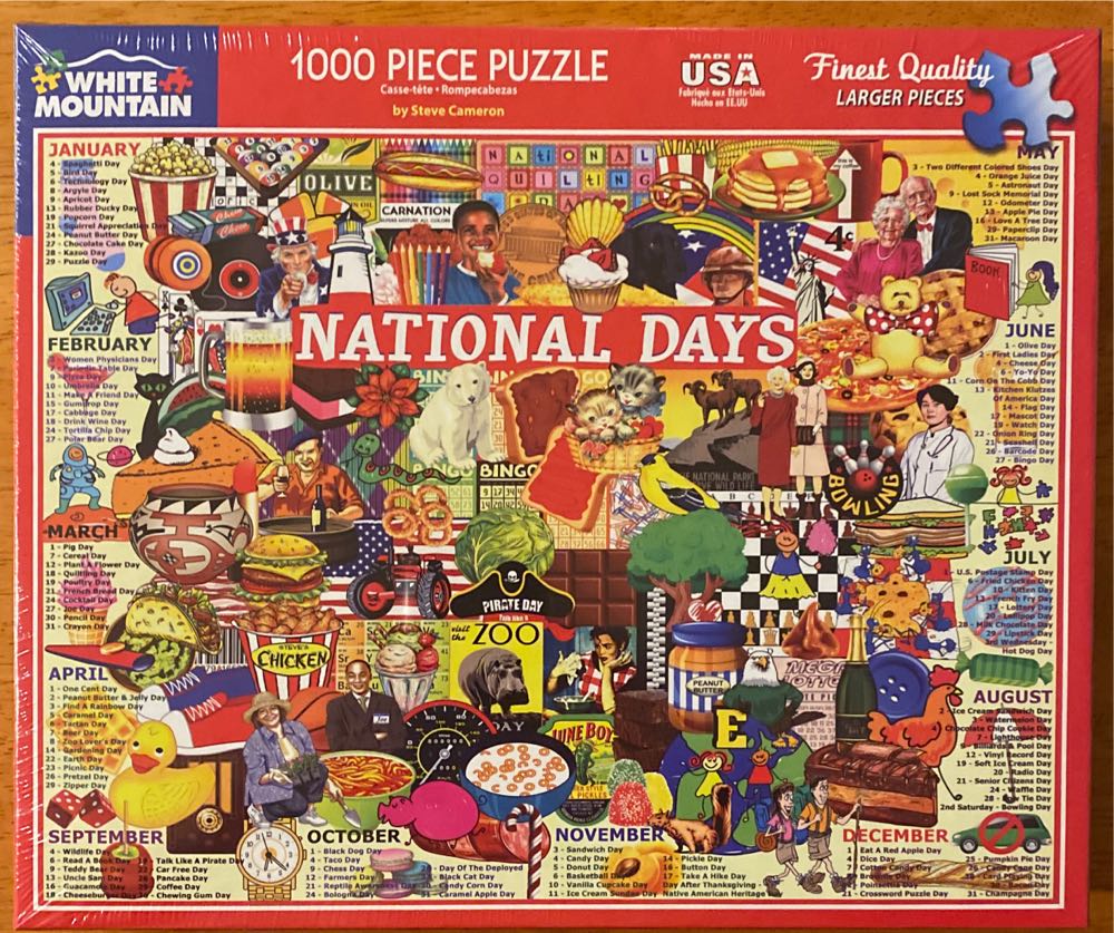 National Days - White Mountain puzzle collectible [Barcode 724819265176] - Main Image 2