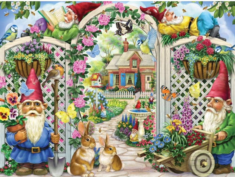 Springing Up Gnomes GAVE Sterling Hgts 10/12/25 - Vermont Christmas Company puzzle collectible [Barcode 819273023094] - Main Image 2