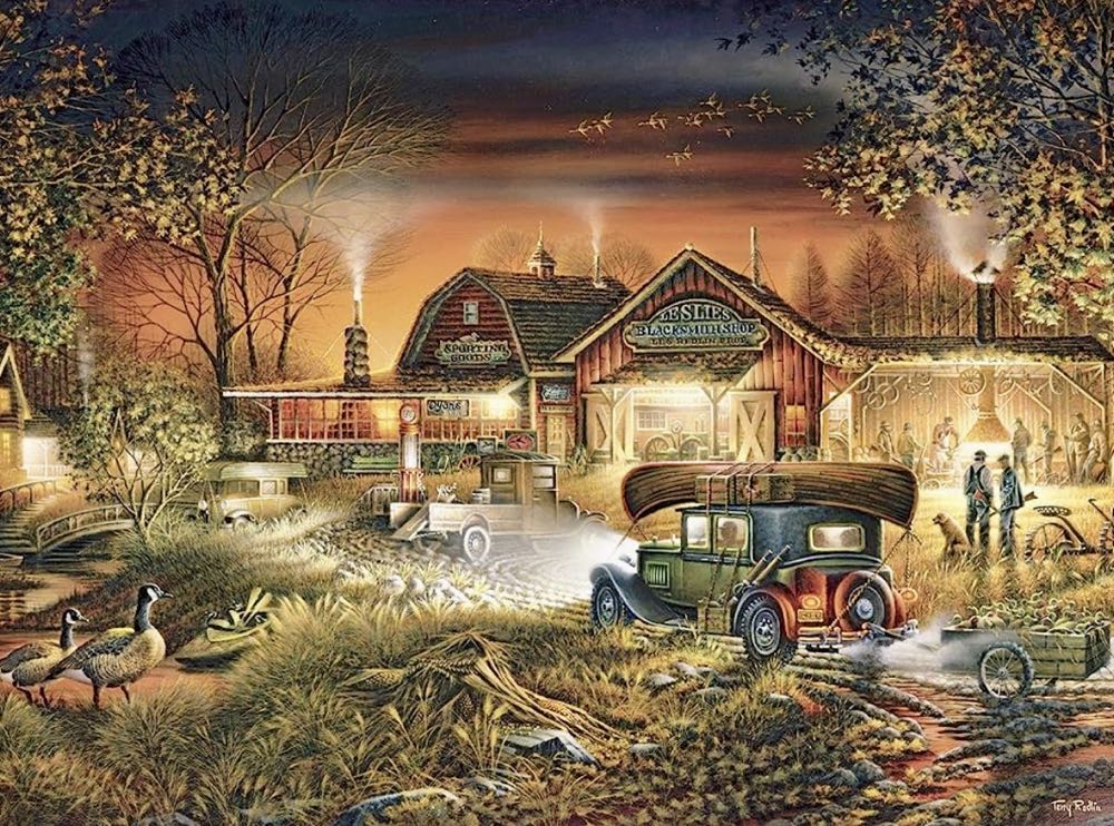 Terry Redlin : Morning Warm Up - White Mountain puzzle collectible [Barcode 724819254934] - Main Image 2
