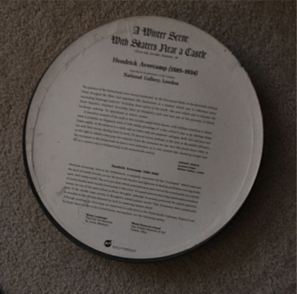 Winter Scene - Round - Springbok puzzle collectible - Main Image 2