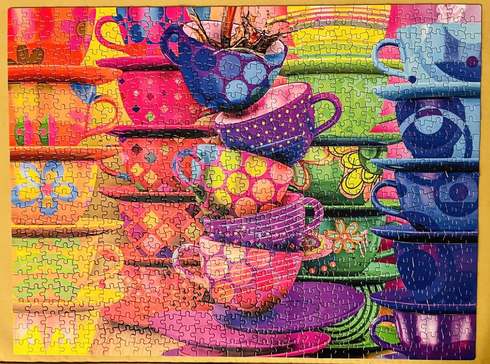 Colorstory : Teacups - Ceaco puzzle collectible [Barcode 021081292115] - Main Image 4
