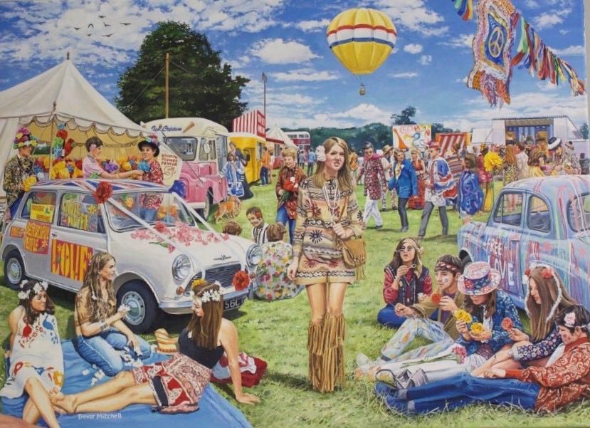 Festival Of The Flower Children - Ravensburger puzzle collectible [Barcode 4005556169580] - Main Image 2