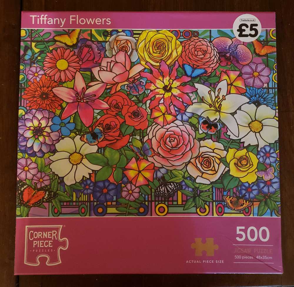 Tiffany Flowers - Corner Piece puzzle collectible [Barcode 5052089313668] - Main Image 2