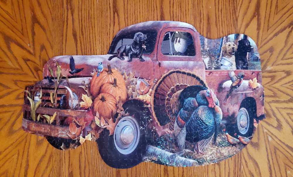 Harvest Truck  - SunsOut puzzle collectible [Barcode 796780960893] - Main Image 2