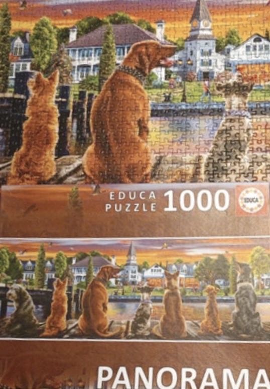 Dogs On The Quay Panorama - Educa puzzle collectible [Barcode 8412668176898] - Main Image 4