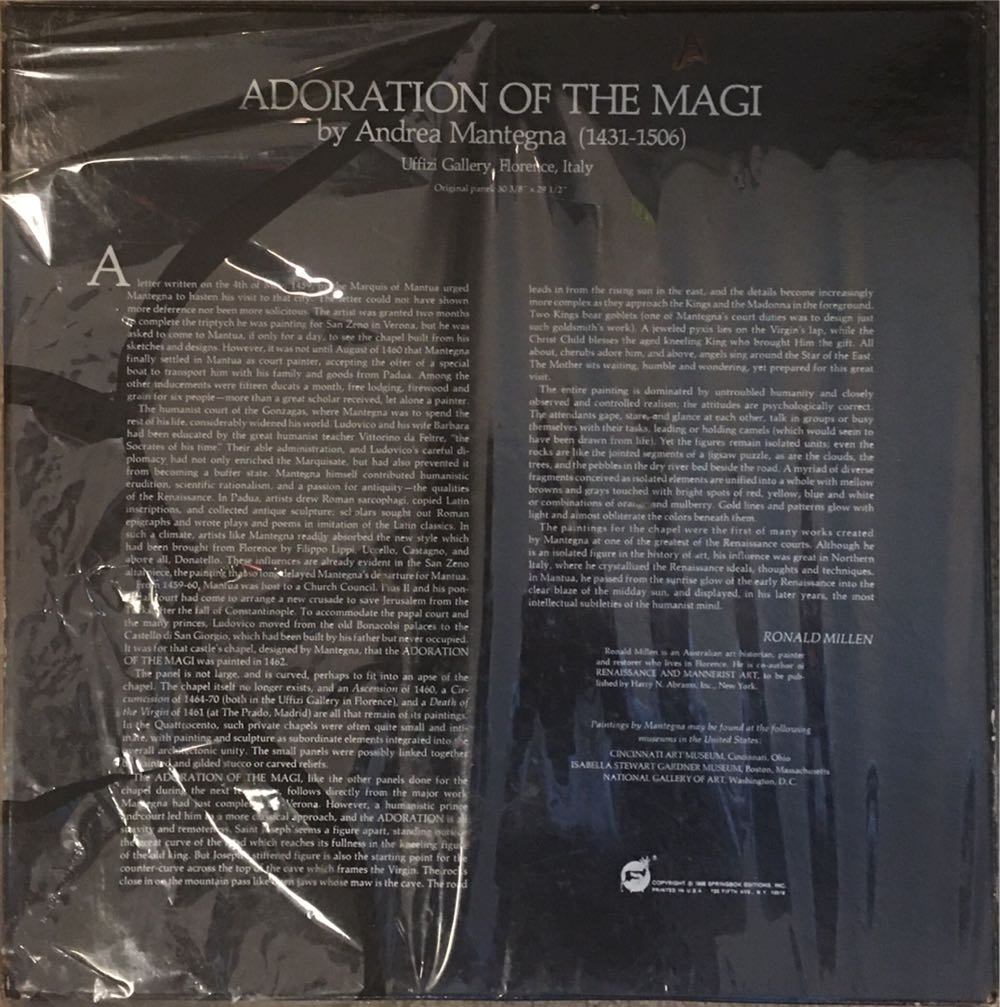 Adoration Of The Magi - Springbok puzzle collectible - Main Image 2