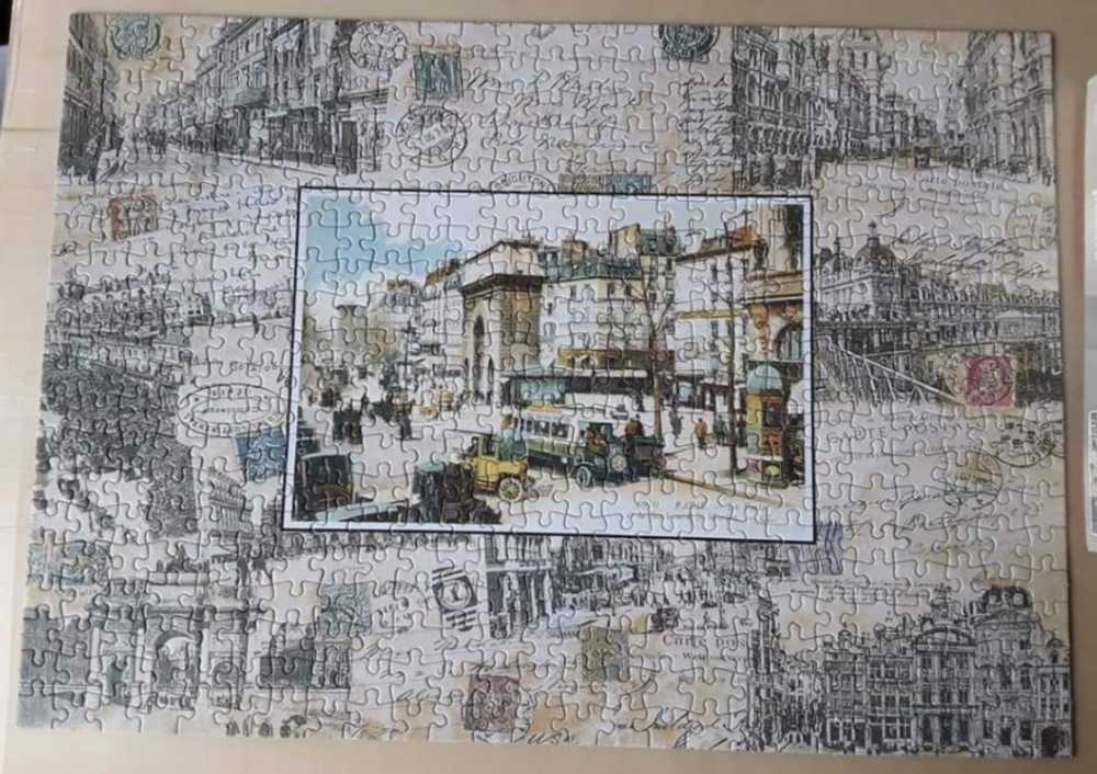 Ansichtkaart uit Parijs. - Jumbo puzzle collectible - Main Image 2
