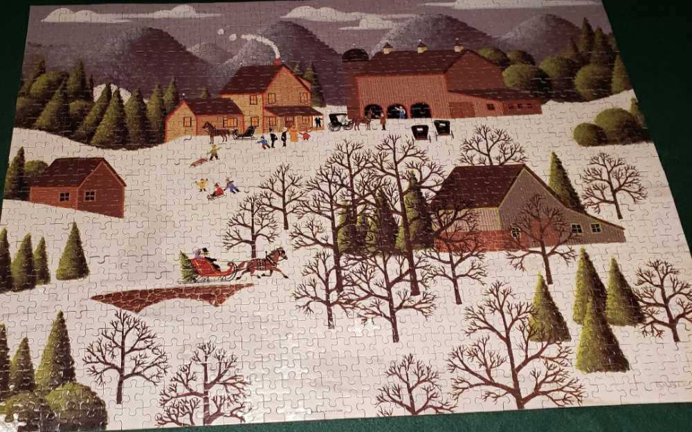 Sleigh Ride - Rose Art puzzle collectible - Main Image 4