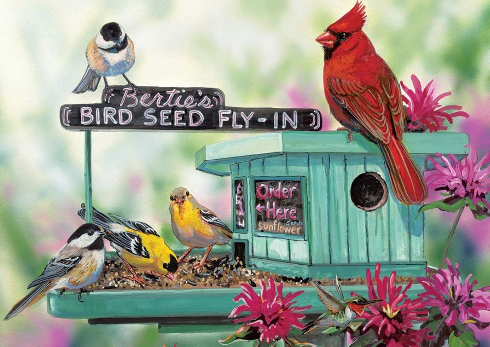 Bertie’s Bird Seed Fly-In - Eurographics puzzle collectible [Barcode 628136806046] - Main Image 2